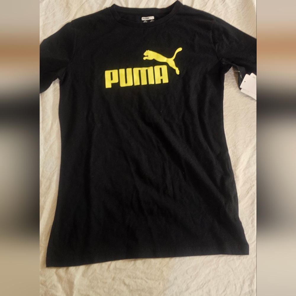 PUMA Kids T-Shirt Black Color 14 16 Large